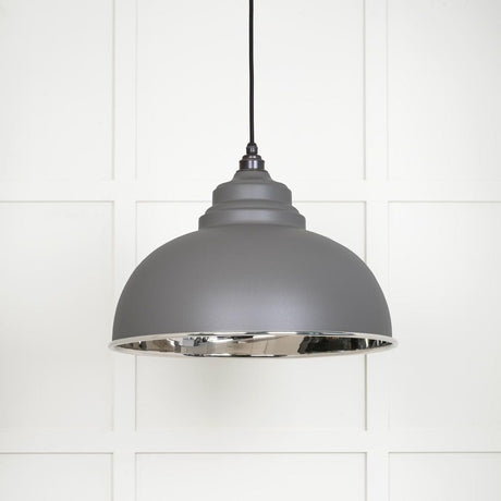 From The Anvil Electrical Smooth Nickel / Ceiling Pendants From The Anvil - Smooth Nickel Harborne Pendant in Bluff
