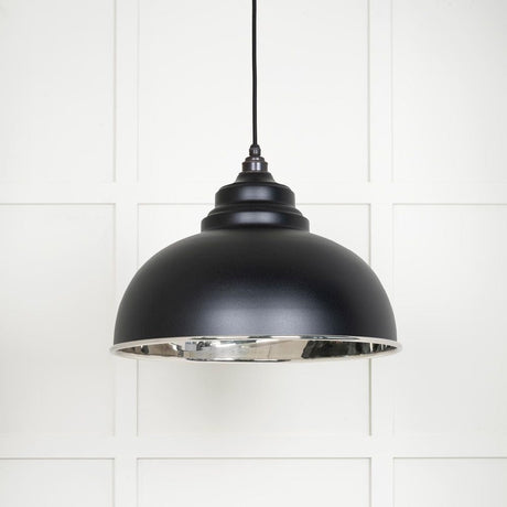From The Anvil Electrical Smooth Nickel / Ceiling Pendants From The Anvil - Smooth Nickel Harborne Pendant in Elan Black