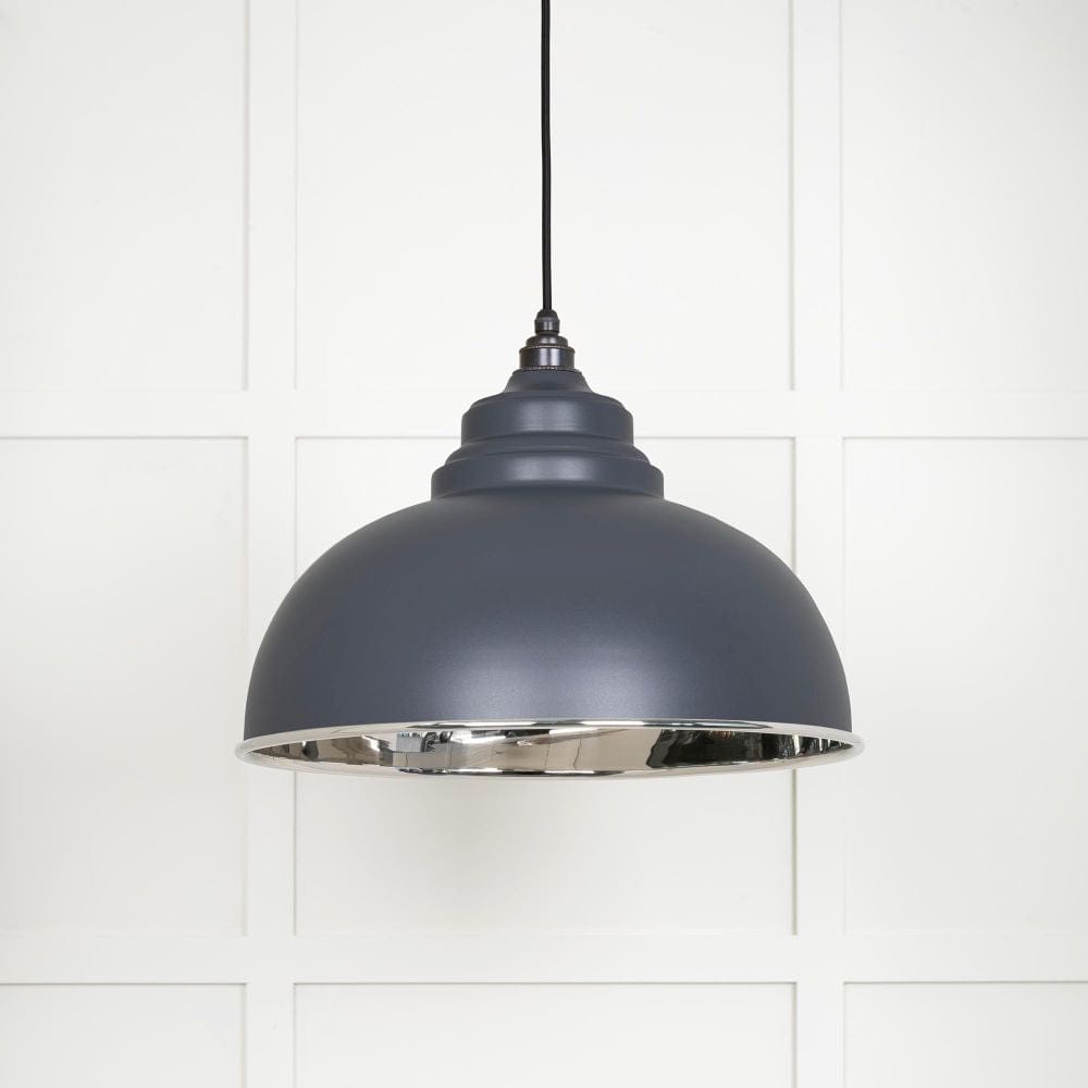 From The Anvil Electrical Smooth Nickel / Ceiling Pendants From The Anvil - Smooth Nickel Harborne Pendant in Slate