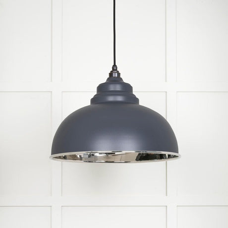 From The Anvil Electrical Smooth Nickel / Ceiling Pendants From The Anvil - Smooth Nickel Harborne Pendant in Slate