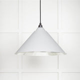 From The Anvil Electrical Smooth Nickel / Ceiling Pendants From The Anvil - Smooth Nickel Hockley Pendant in Flock