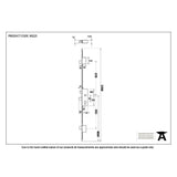 From The Anvil Locks & Latches Stainless Steel / Multi-Point Locks From The Anvil - SS 45mm Backset linear 3 Point Door Lock