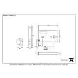 From The Anvil Locks & Latches Stainless Steel / Bathroom Lock / 5" / 127mm From The Anvil - SS 5" Horizontal Bathroom Lock