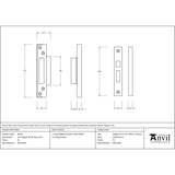 From The Anvil Locks & Latches Satin Stainless Steel / Sashlock Rebate Sets From The Anvil - SS Ã‚Â½" Rebate Kit for Sash Lock