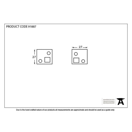 From The Anvil Locks & Latches Stainless Steel / Multi-Point Locks From The Anvil - SS Corner Shoot Bolt Keeps (PR)