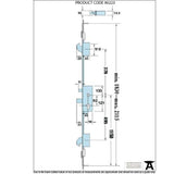 From The Anvil Locks & Latches Stainless Steel / Multi-Point Locks From The Anvil - SS French Door Multipoint Lock Kit 44mm Door