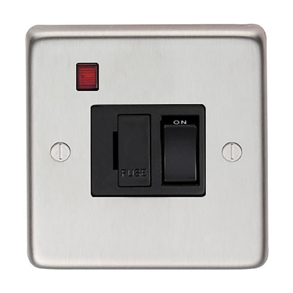 From The Anvil Electrical Satin Stainless Steel / 13 Amp Fused Switch + Neon From The Anvil - SSS 13 Amp Fused Switch + Neon