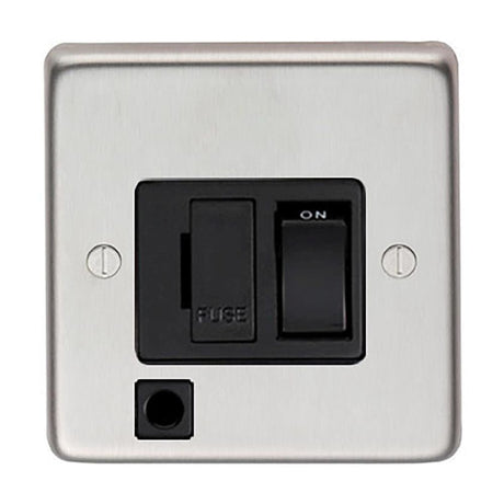 From The Anvil Electrical Satin Stainless Steel / 13 Amp Switched Fuse From The Anvil - SSS 13 Amp Switched Fuse + Flex