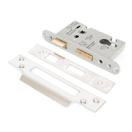 From The Anvil Locks & Latches Satin Stainless Steel / Euro Profile Sashlocks / 2.5" / 65mm From The Anvil - SSS 2.5" Euro Profile Sash Lock