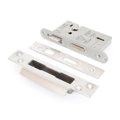 From The Anvil Locks & Latches Satin Stainless Steel / 5 Lever Sashlocks / 2.5" / 65mm From The Anvil - SSS 2Ã‚Â½" 5 Lever Heavy Duty BS Sash Lock