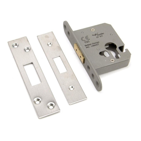 From The Anvil Locks & Latches Satin Stainless Steel / Euro Profile Deadlocks / 2.5" / 65mm From The Anvil - SSS 2Ã‚Â½" Euro Profile Dead Lock