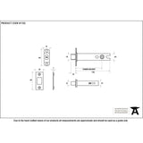 From The Anvil Locks & Latches Satin Stainless Steel / Tubular Dead Bolts / 5" / 127mm From The Anvil - SSS 5" Heavy Duty Tubular Deadbolt