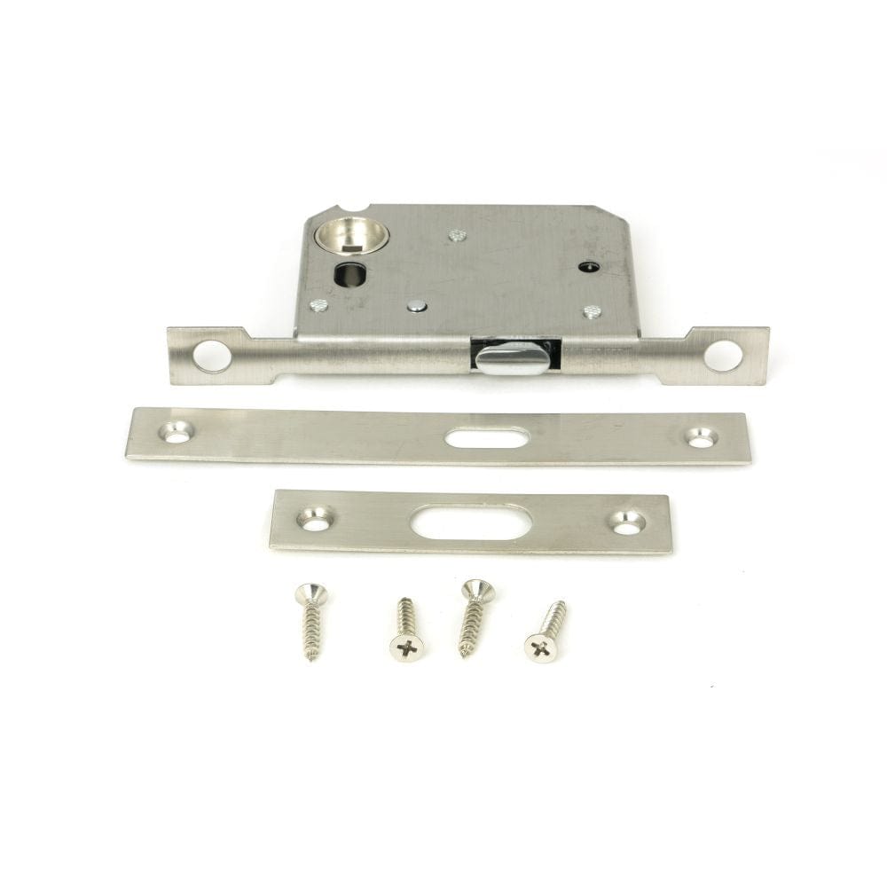 From The Anvil Locks & Latches Satin Stainless Steel / Sliding Door Locks From The Anvil - SSS 50mm Sliding Door Lock