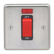 From The Anvil Electrical Satin Stainless Steel / Cooker Switch From The Anvil - SSS Single Plate Cooker Switch