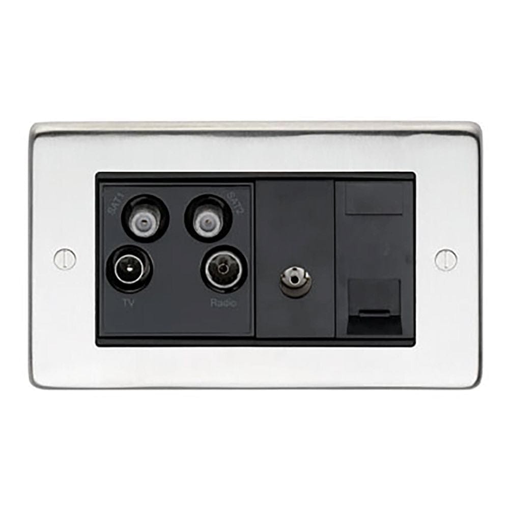 From The Anvil Electrical Satin Stainless Steel / Sky Plus Socket From The Anvil - SSS Sky Plus Socket