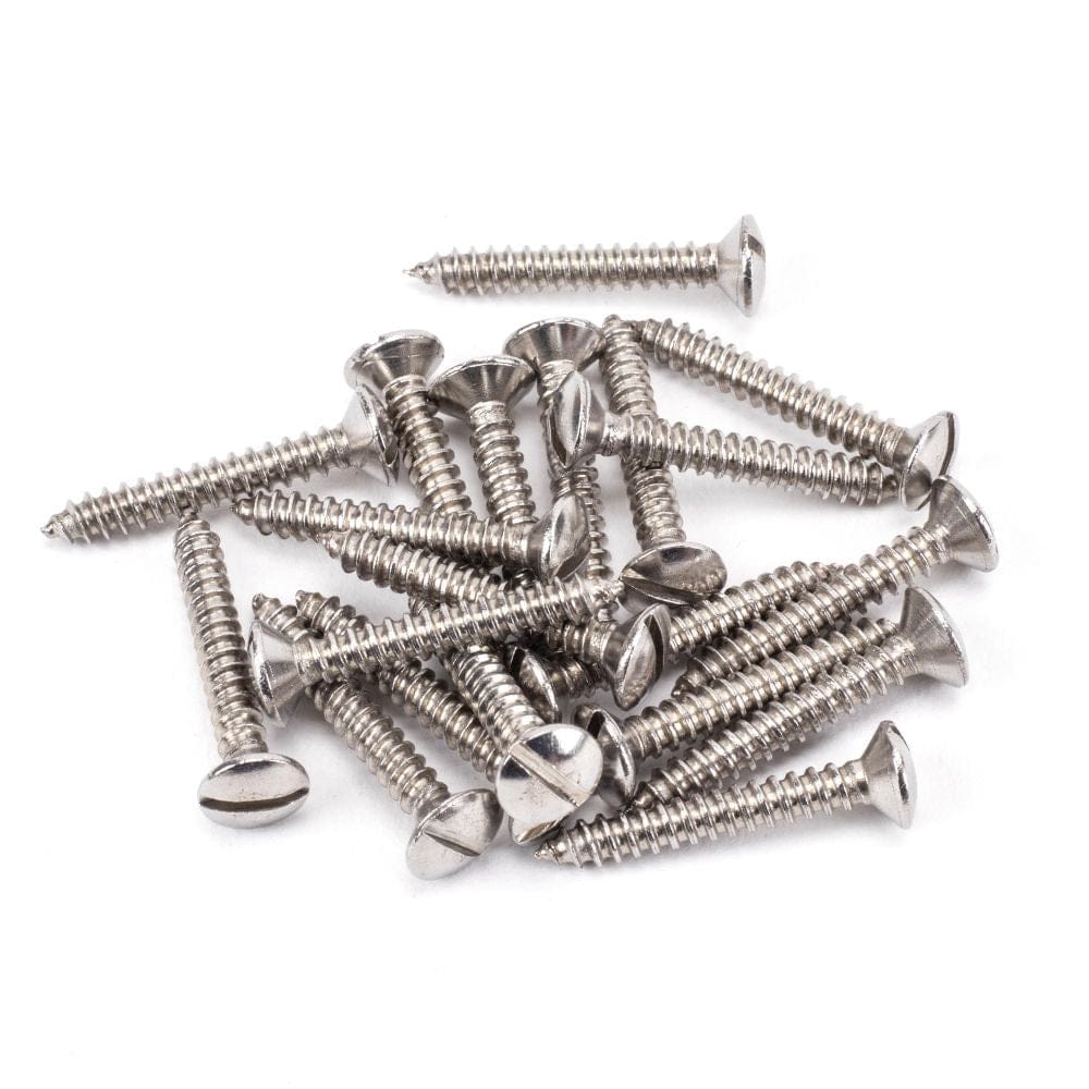 From The Anvil Accessories Stainless Steel / Fixing Packs From The Anvil - Stainless Steel 6x1" Countersunk Raised Head Screws (25)