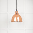 From The Anvil Electrical Accent / Ceiling Pendants From The Anvil - White Gloss Brindley Pendant in Copper