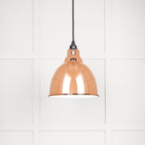 From The Anvil Electrical Accent / Ceiling Pendants From The Anvil - White Gloss Brindley Pendant in Copper