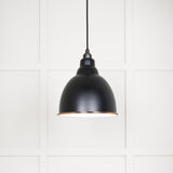 From The Anvil Electrical Accent / Ceiling Pendants From The Anvil - White Gloss Brindley Pendant in Elan Black
