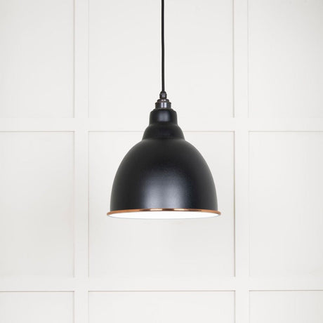 From The Anvil Electrical Accent / Ceiling Pendants From The Anvil - White Gloss Brindley Pendant in Elan Black