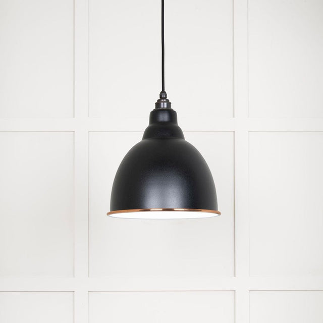 From The Anvil Electrical Accent / Ceiling Pendants From The Anvil - White Gloss Brindley Pendant in Elan Black