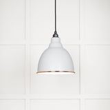 From The Anvil Electrical Accent / Ceiling Pendants From The Anvil - White Gloss Brindley Pendant in Flock