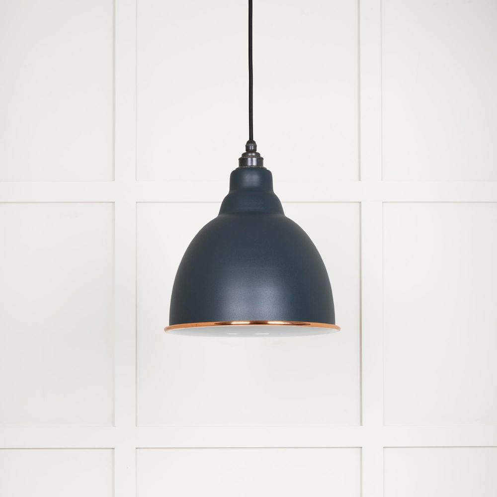 From The Anvil Electrical Accent / Ceiling Pendants From The Anvil - White Gloss Brindley Pendant in Soot
