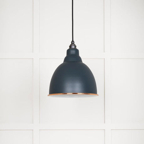 From The Anvil Electrical Accent / Ceiling Pendants From The Anvil - White Gloss Brindley Pendant in Soot
