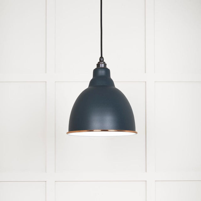 From The Anvil Electrical Accent / Ceiling Pendants From The Anvil - White Gloss Brindley Pendant in Soot