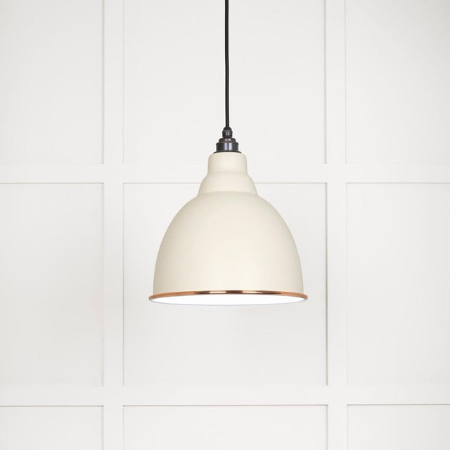 From The Anvil Electrical Accent / Ceiling Pendants From The Anvil - White Gloss Brindley Pendant in Teasel