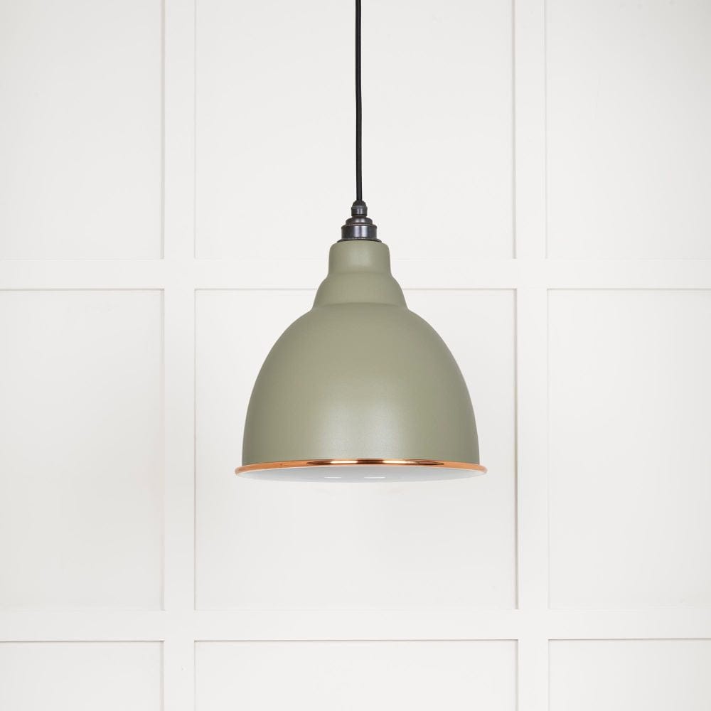 From The Anvil Electrical Accent / Ceiling Pendants From The Anvil - White Gloss Brindley Pendant in Tump