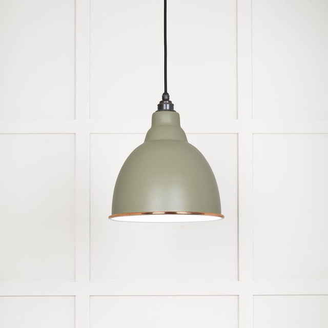 From The Anvil Electrical Accent / Ceiling Pendants From The Anvil - White Gloss Brindley Pendant in Tump