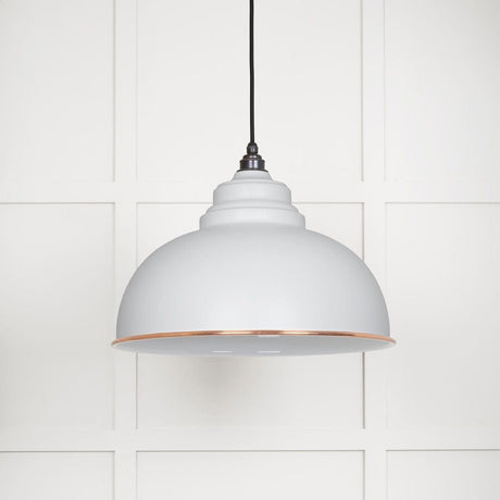 From The Anvil Electrical Accent / Ceiling Pendants From The Anvil - White Gloss Harborne Pendant in Flock