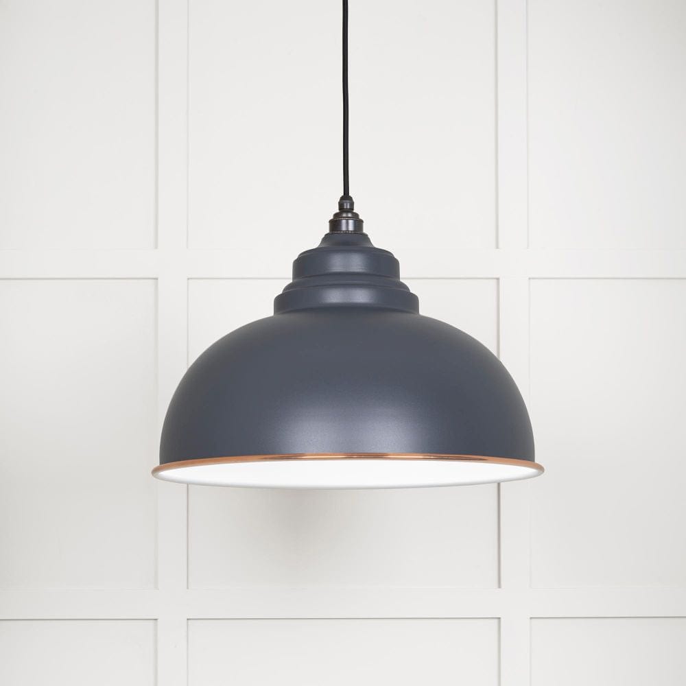 From The Anvil Electrical Accent / Ceiling Pendants From The Anvil - White Gloss Harborne Pendant in Slate