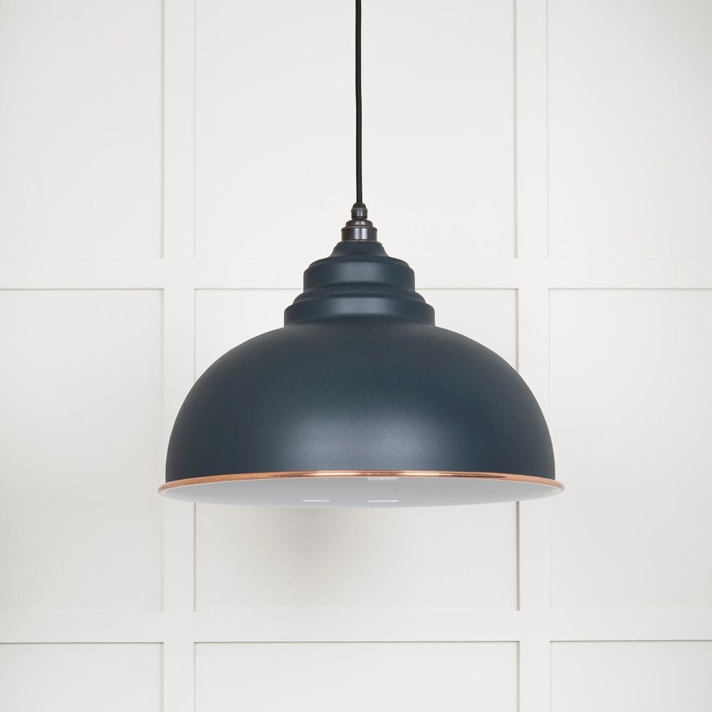 From The Anvil Electrical Accent / Ceiling Pendants From The Anvil - White Gloss Harborne Pendant in Soot