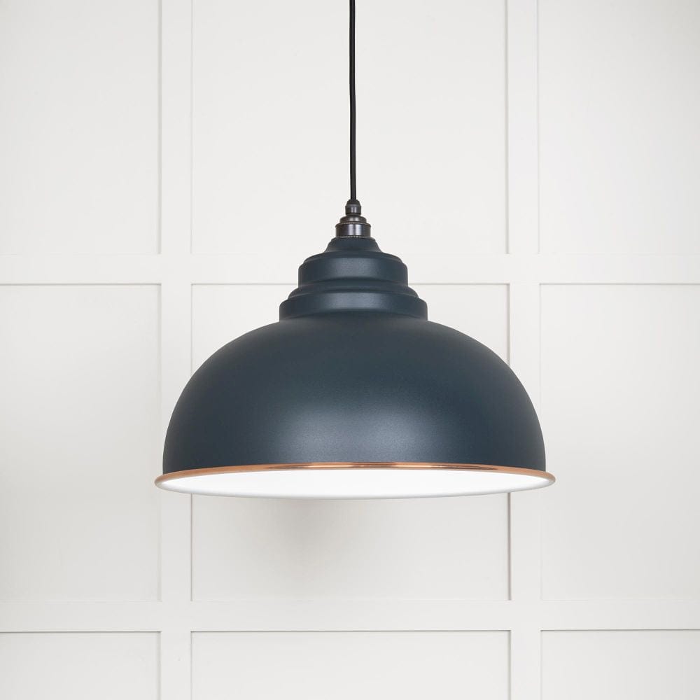 From The Anvil Electrical Accent / Ceiling Pendants From The Anvil - White Gloss Harborne Pendant in Soot
