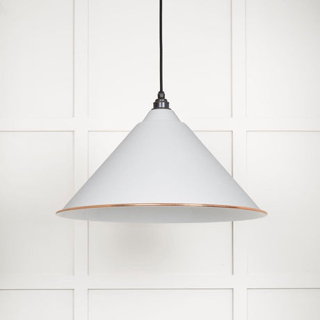 From The Anvil Electrical Accent / Ceiling Pendants From The Anvil - White Gloss Hockley Pendant in Flock
