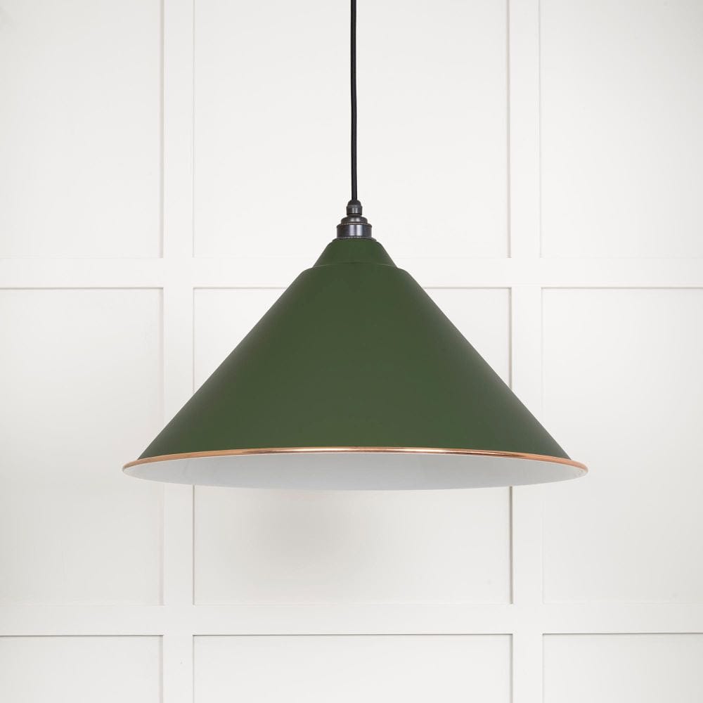 From The Anvil Electrical Accent / Ceiling Pendants From The Anvil - White Gloss Hockley Pendant in Heath