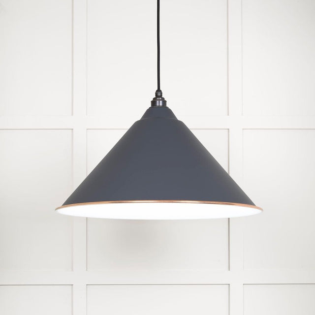 From The Anvil Electrical Accent / Ceiling Pendants From The Anvil - White Gloss Hockley Pendant in Slate