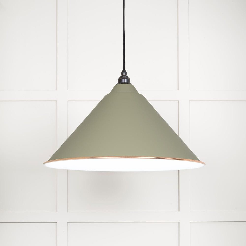 From The Anvil Electrical Accent / Ceiling Pendants From The Anvil - White Gloss Hockley Pendant in Tump