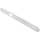 High quality image of Eurospec - Forend Strike & Fixing Pack To Suit Din Latch-Satin Stainless Steel-R | Sku. fsf5016sss-r | Trade Door Handles, Kendal.
