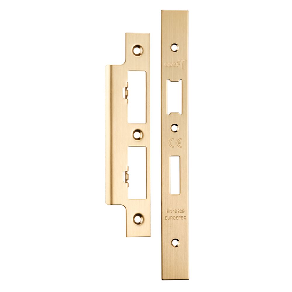 High quality image of Eurospec - Din Sash Bathroom Forend & Strike Pack | Sku. fsf5017sb | Trade Door Handles, Kendal.