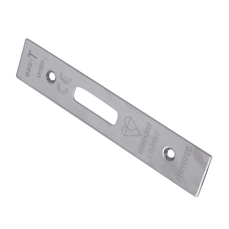 High quality image of Eurospec - Easi T Forend Strike & Fixing Pack To Suit Euro Profile BS Cylinder D | Sku. fsf5019sss | Trade Door Handles, Kendal.