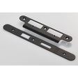 High quality image of Eurospec - Forend Strike and Fixing Pack to suit Din Euro Sash/Bathroom Lock (Se | Sku. fsf5017mb-r | Trade Door Handles, Kendal.