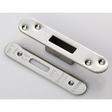 High quality image of Eurospec - Easi T Forend Strike & Fixing Pack To Suit Euro Profile BS Cylinder D | Sku. fsf5019bss-r | Trade Door Handles, Kendal.