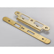 High quality image of Eurospec - Forend Strike & Fixing Pack To Suit Din Escape Lock-PVD-Radius Forend | Sku. fsf5032pvd-r | Trade Door Handles, Kendal.