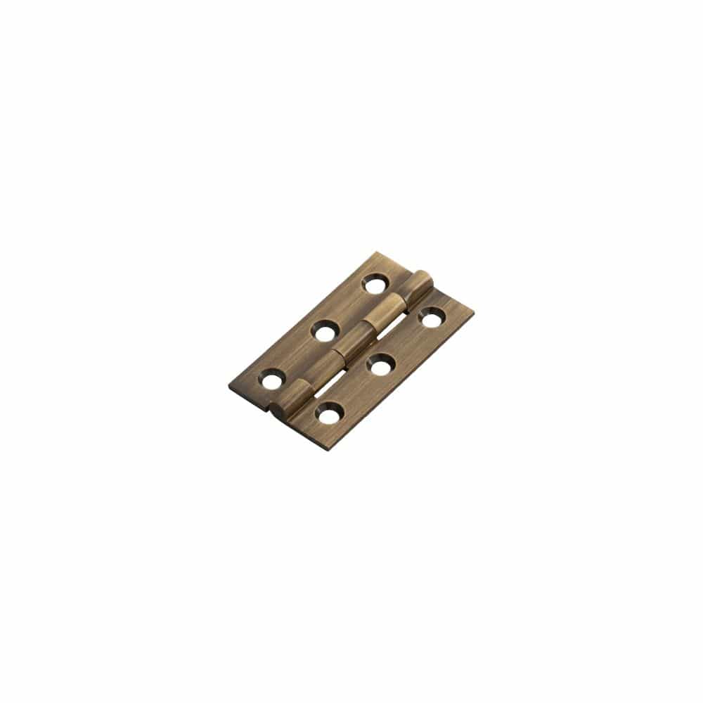Finger Tip Design Hinges Antique Brass / 2" (51mm) FTD - 50 x 28mm Cabinet Hinge - Antique Brass