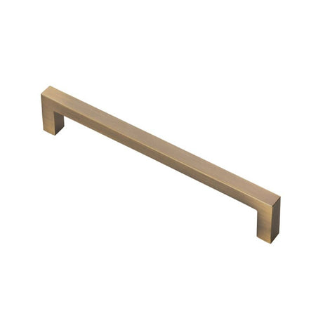 Finger Tip Design Cabinet Hardware Antique Brass / Cabinet Pull Handles FTD - Block Handle - Antique Brass