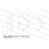 Finger Tip Design Cabinet Hardware Polished Chrome / Cabinet Pull Handles / 128mm c/c FTD - Bow Handle 128mm - Polished Chrome