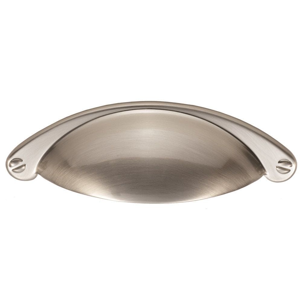 Finger Tip Design Cabinet Hardware Satin Nickel / Cabinet Cup Pulls FTD - Cup Pattern Handle 64mm - Satin Nickel